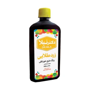 رنگ مایع زرد طلایی 500 سی سی دکتر نیلا