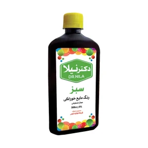 رنگ مایع سبز 500 سی سی دکتر نیلا